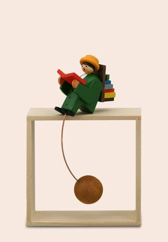 aoisora　ザイフェン　やじろべえ やじろべえ 本の虫 専用台付 – ヴァルト